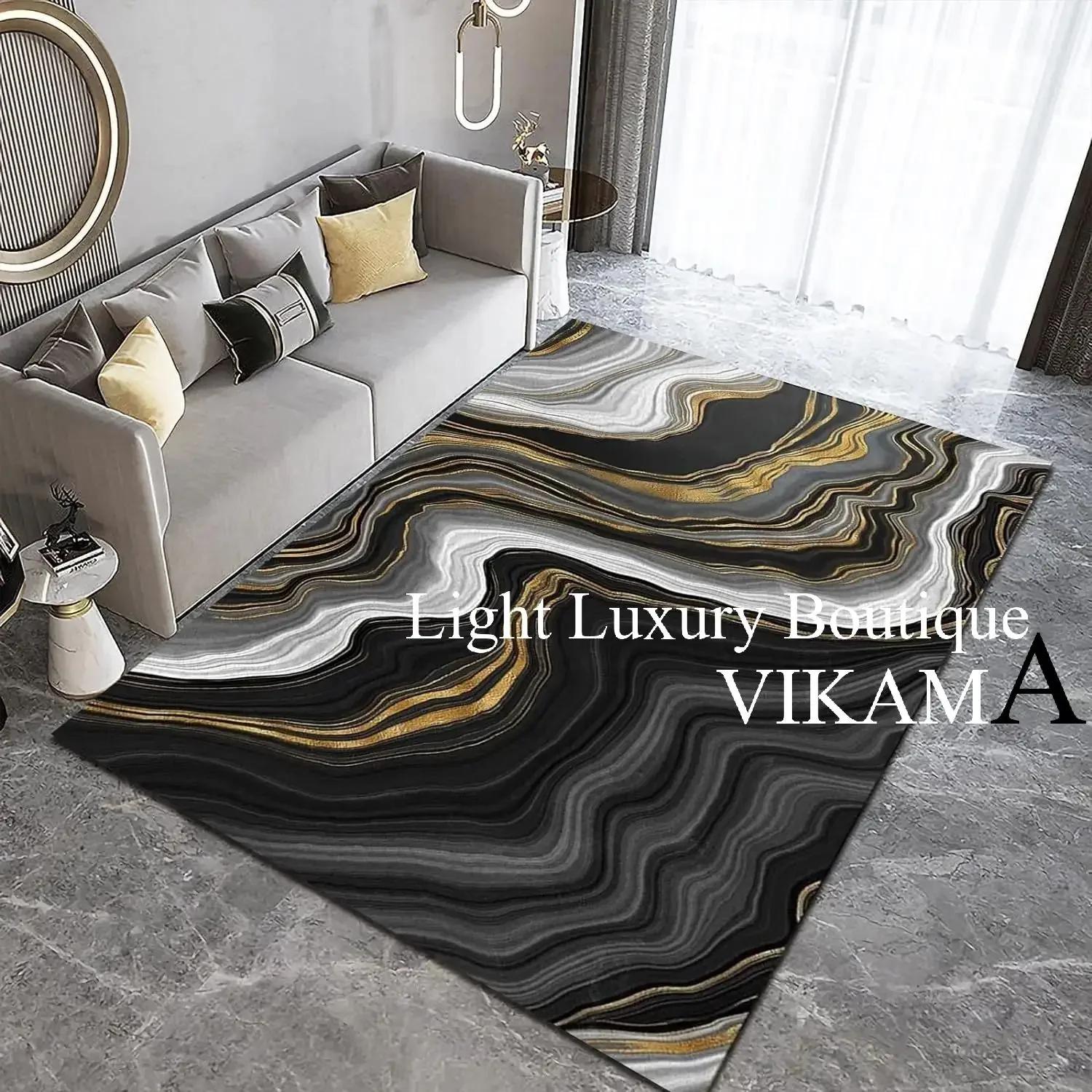 Luxe Kristal Fluweel Vloerkleed – Antislip, Vlekbestendig Wasbaar Tapijt voor Woonkamer, Studeerkamer Slaapkamer 80x120cm(31x46in)