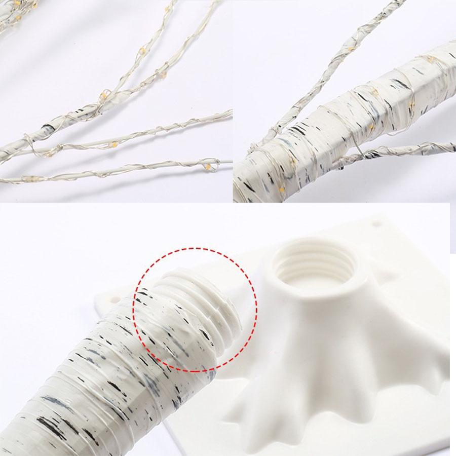 1.5M 1.8M Lighted Birch Tree Christmas Twig Trees Fairy Lights Artificial White Birch Tree Garland Lights String Lights