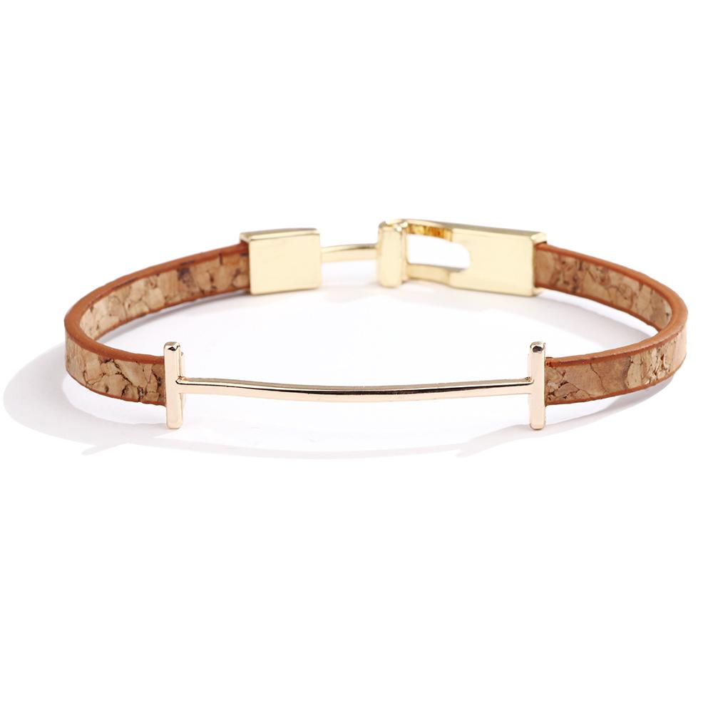 I-shaped Buckle Zinc Alloy Bracelet for Women, Fashionable Hot-selling Simple and Versatile Bracelet Accessories Gifts