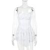 Women's Summer New Sexy Spice Girl Halter Dress Fashion Temperament Slim Ruffle Lace A Swing Dresses