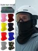 Windproof Winter Cycling Face Mask and Neck Gaiter - Double Layered Fleece Scarf