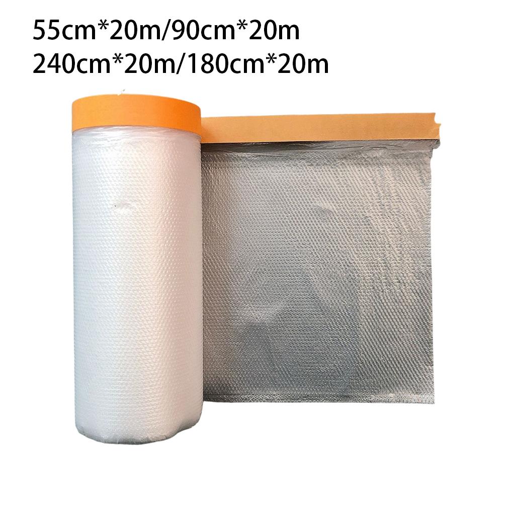 Pre-taped Bed Sofa Film Self Adhesive Furniture Protector Cover Multi-functional Door Window Accessory Home Bedroom Kitchen