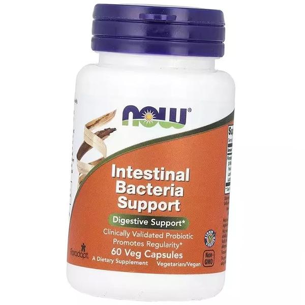 Поддержка бактерий кишечника, Intestinal Bacteria Support, Now Foods  60вегкапс (69128041)
