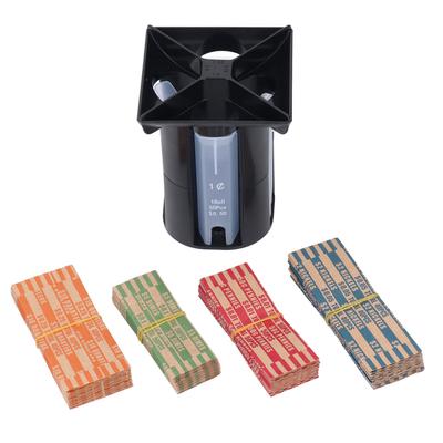 USD Coin Sorter Accurate 4 In 1 Coin Roller Change Counter Machine for 0.01 0.05 0.1 0.25 Dollars