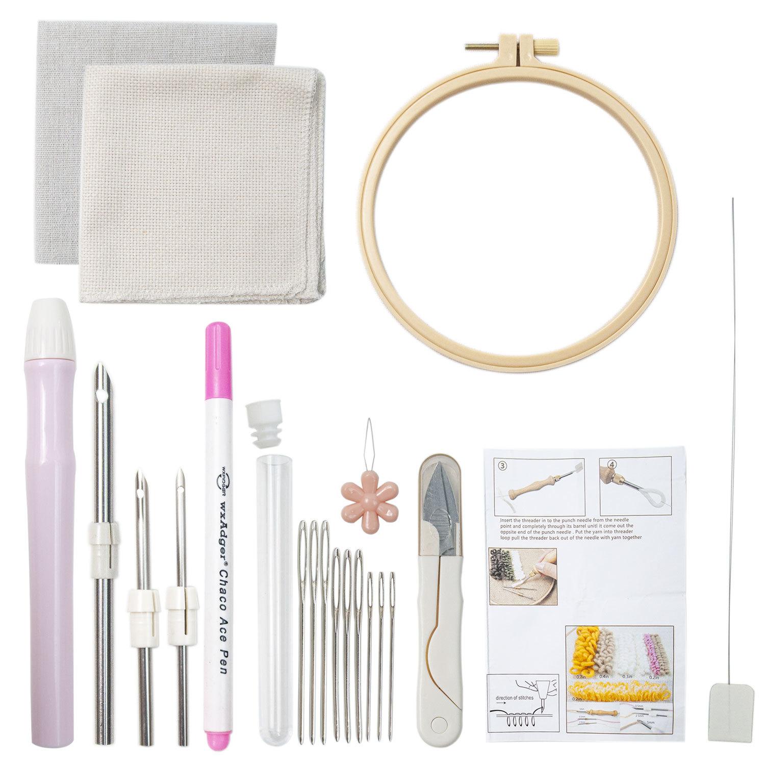 

Embroidery Kit Punch Needle Stitching Tool Magic Embroidery Needle Pen Weaving Tool Knitting Sewing Tools For DIY Carpet Insole