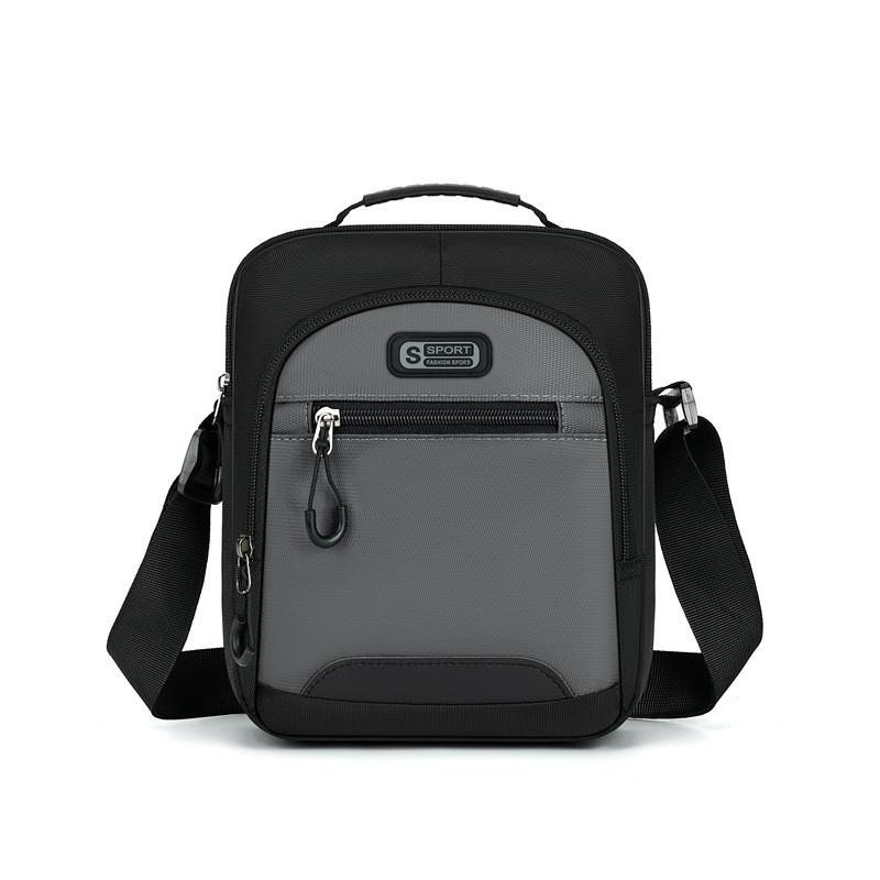 Men Shoulder Bag Oxford Fabric Waterproof Casual Crossbody For Daily Use