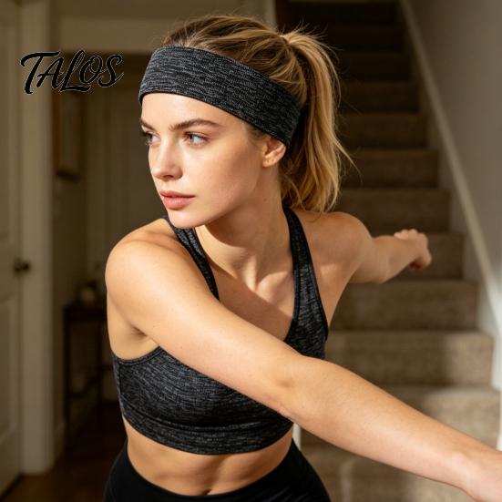 Breathable Yoga Headband Non-slip Sports for Men Women, Headband, Moisture Hair Accessories Intense Exercise Wicking Elastic Sweatband Running Fitness
