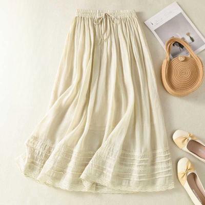 Women's Two-Tone Long Skirt
