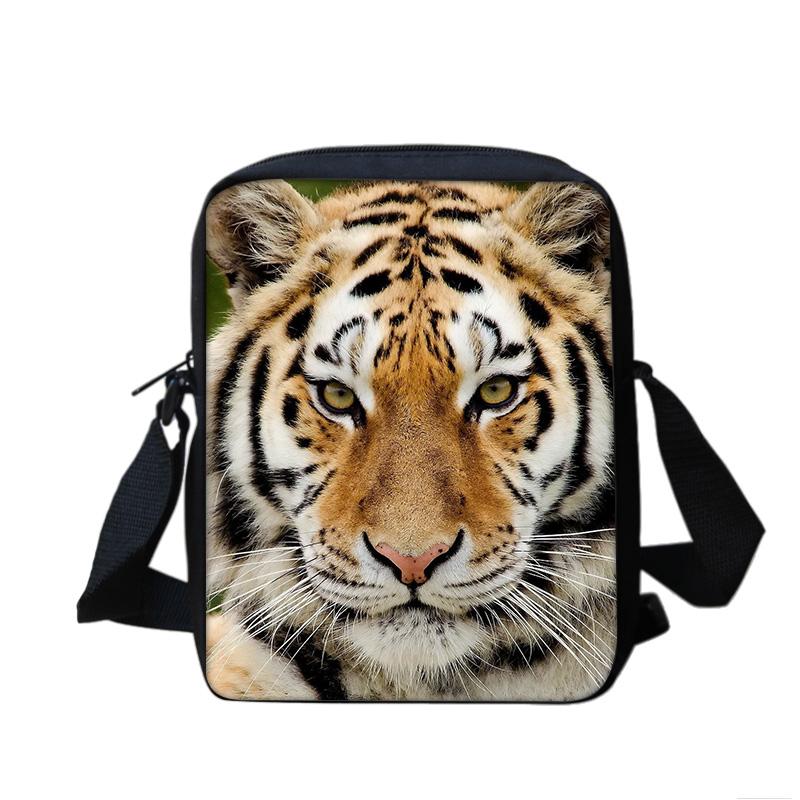 Tiger's New Crossbody Bag Is Versatile, Trendy, and Non Collision Animal Print. It Is a School Birthday Gift for Boys and Girls