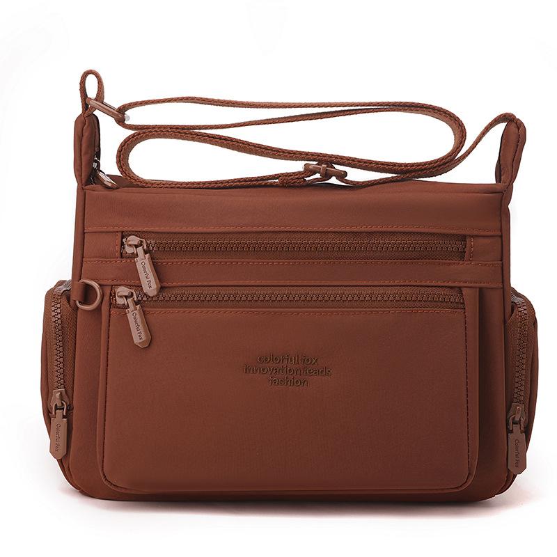 

Новая женская плечевая сумка большой вместимости, многослойная, из нейлона с защитой от брызг, сумка-мессенджер