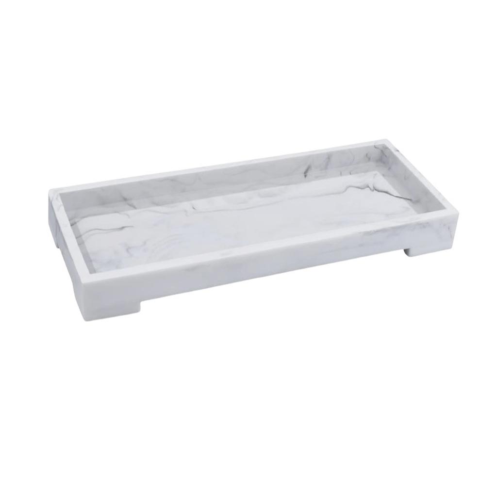 Stylish Silicone Tray for Countertop Organization Perfect for Bathroom Accessories Waterproof and Easy To Maintain Design