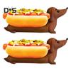 Dachshund Tray Reusable Hot Dog Tray Dachshund Shaped Dish Tray Food Plate Dinner Tray for Sandwiches Snacks