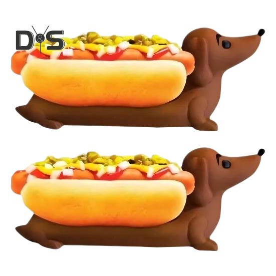 Dachshund Tray Reusable Hot Dog Tray Dachshund Shaped Dish Tray Food Plate Dinner Tray for Sandwiches Snacks