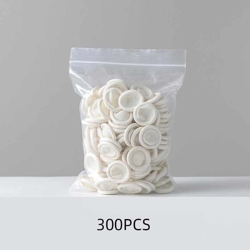 Einweg-Fingerspitzen-Schutzhandschuhe, durchsichtig, Akne-Stickerei, rutschfest, antistatisch, Latex-Fingerlinge, langlebiges Werkzeug