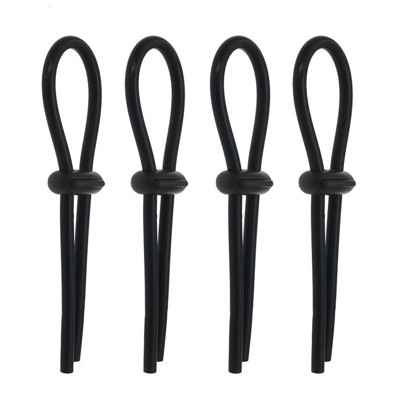 Electric Shock Pulse Penis Silicone Ring Sex Toys Accessories Adjustable Elastic Suitable for Men and Women Alternative Masturbation