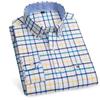 100% Reine Baumwolle Oxford Hemden für Herren Langarm Kariertes Hemd Gestreiftes Männliches Business Karriertes Rotes Hemd Herren Designer Kleidung 7XL