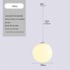 Milky White Round Pendant Lamp for Nail Salons, Cafes, Children's Clothing Stores, and Weddings