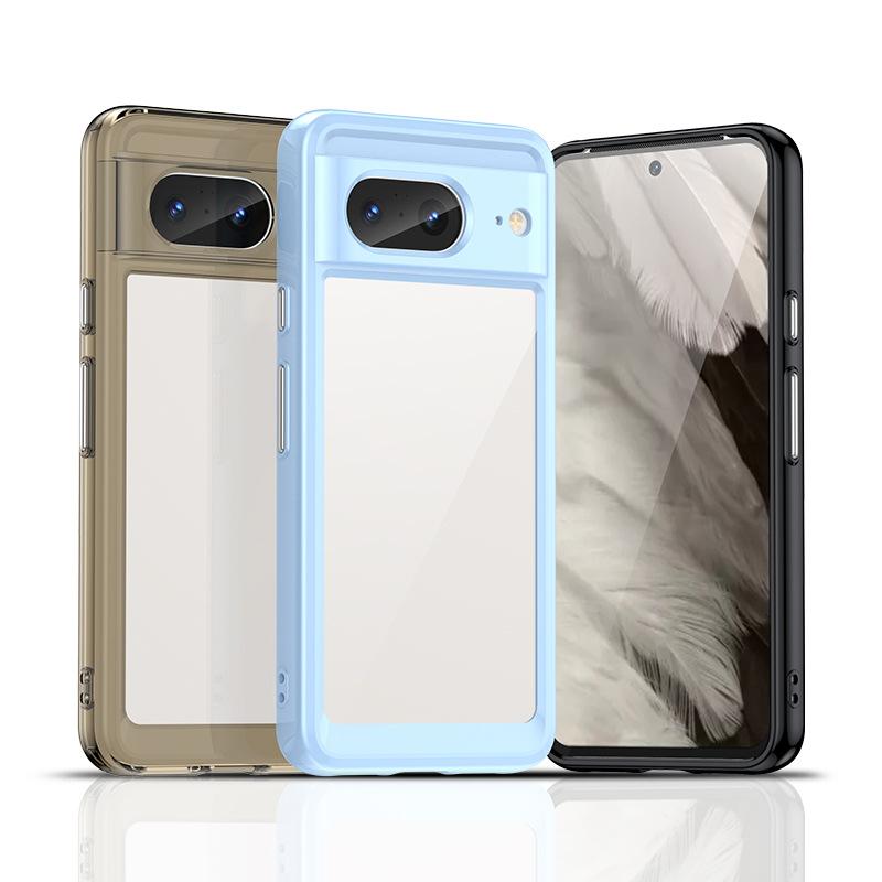 

«Красочный однотонный акриловый чехол против падения для Google Pixel 8 и 8A»