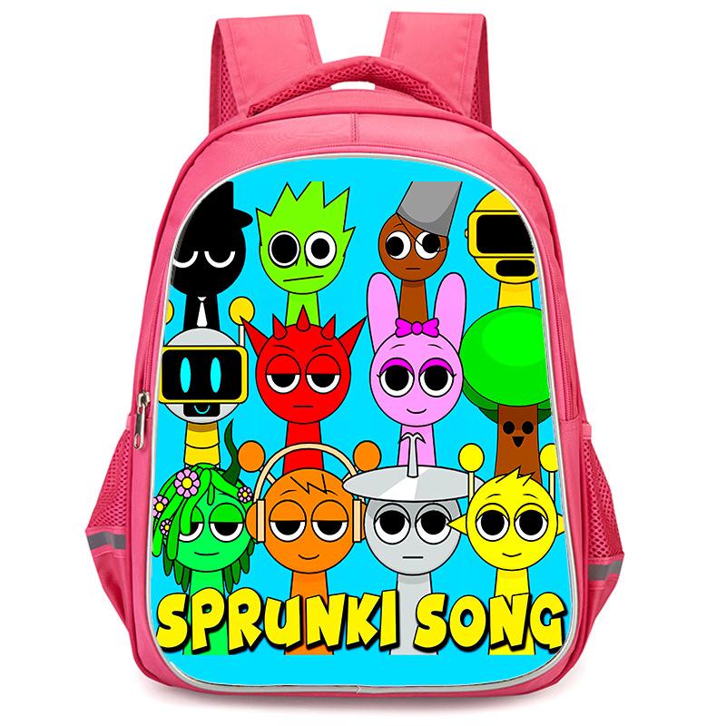 Rhythm Box Sprunki Hra Anime Batoh Studentský Školní Taška Počítačová Taška