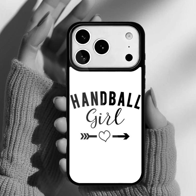 Stylish Playing Handball Phone Case for iPhone 17 Air 16e 15 14 13 Pro Max Back Cover for 12 11 Pro Coque