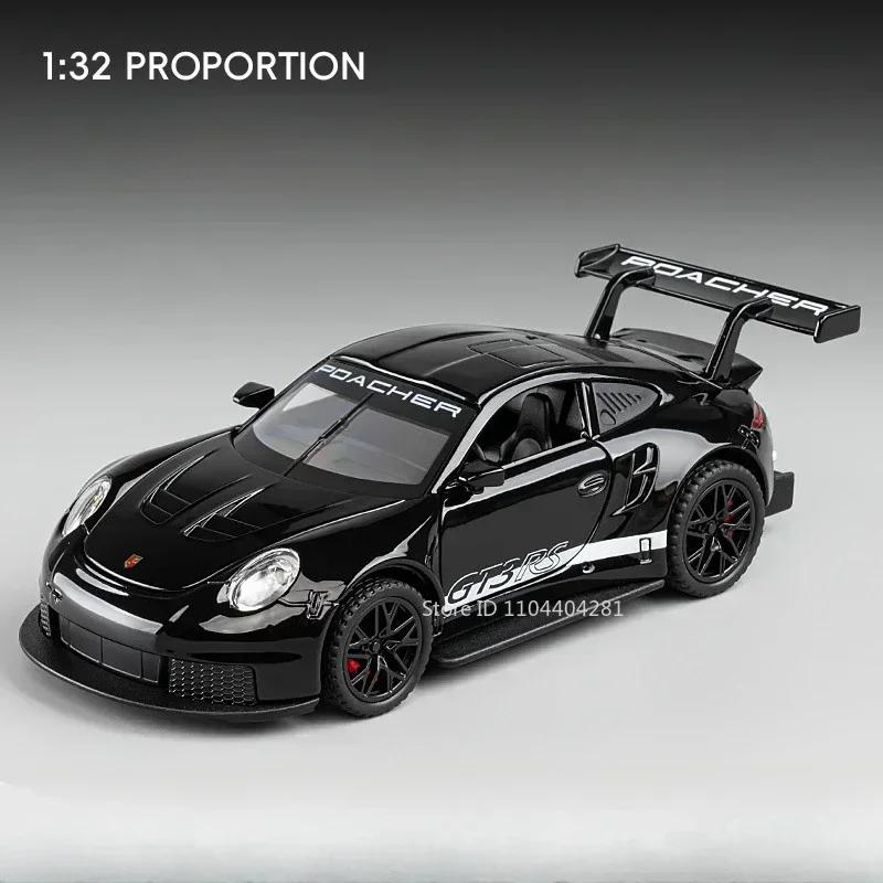 1:32 911 GT3RS Panamera Lega Miniatura Modello Giocattoli Diecast Porte Apribili Suono Luce Pneumatici in Gomma Veicoli per Regalo di Compleanno del Ragazzo