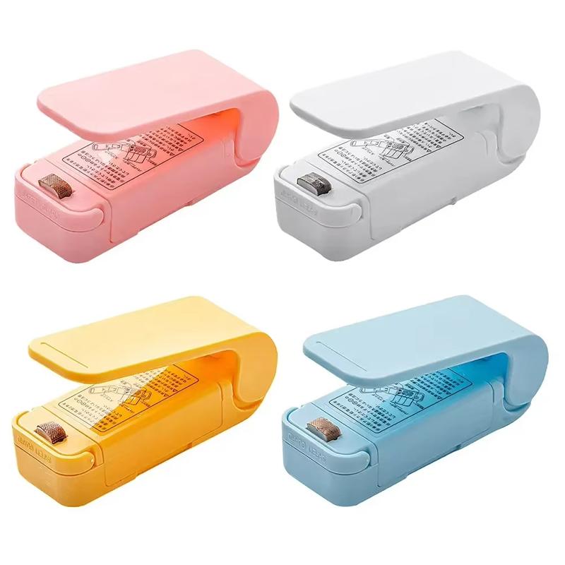 New Mini Heat Bag Packaging Sealer Portable Plastic Bag Clip Sealing Machine Food Storage Seal Snack Sealing Kitchen Gadgets