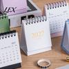 Professional Planning Calendar 2027-2028 Mini Standing Flip Desk Calendar, 18 Month Desktop Planner from Jan. Compact Monthly Organizer 2027