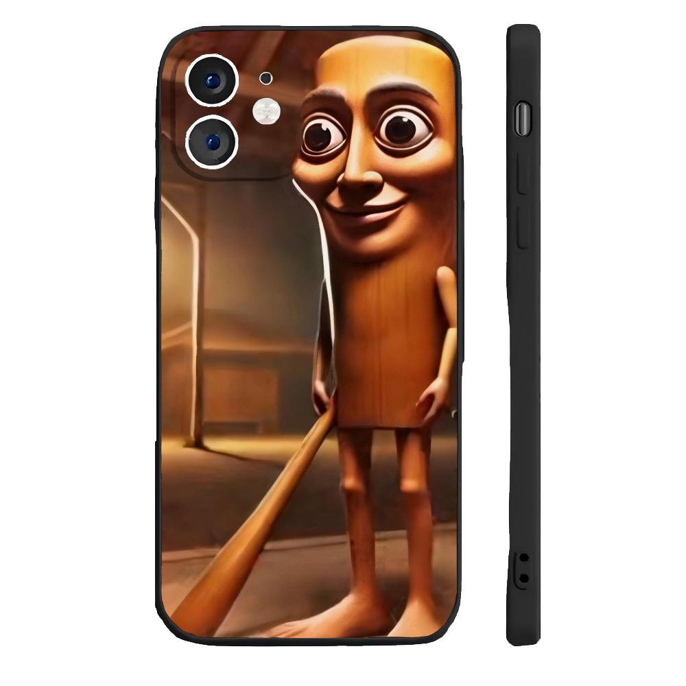 Funny Tung Tung Sahur Phone Case For iPhone 16 15 14 13 12 11 Pro Max XS X XR 7 8 SE Shockproof Soft Cover