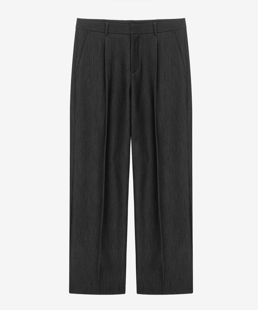 MINDBRIDGE [Couture] Denim-Like Wide One-Pleat Pants