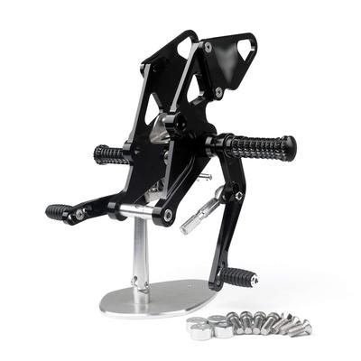 Bruce Shark Rearset Kit for Yamaha CNC Adjustable Rear Set Footpegs Pedals Black & MT-07 FZ-07 2014-2020 - -