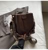 Bag Women's New Versatile New Trendy Autumn and Winter Retro Shoulder Large Capacity Broadband Crossbody Bucket