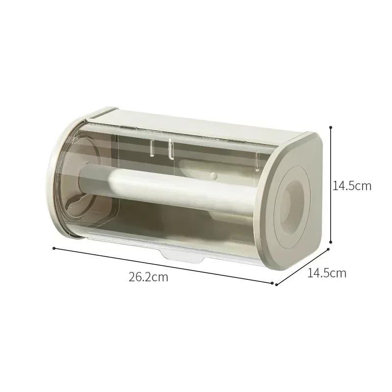 Caja de Almacenamiento de Papel de Cocina para Montar en la Pared Venta al por Mayor Hogar Caja para Rollo de Papel Higiénico con Tapa Caja de Papel de Cocina a Prueba de Polvo