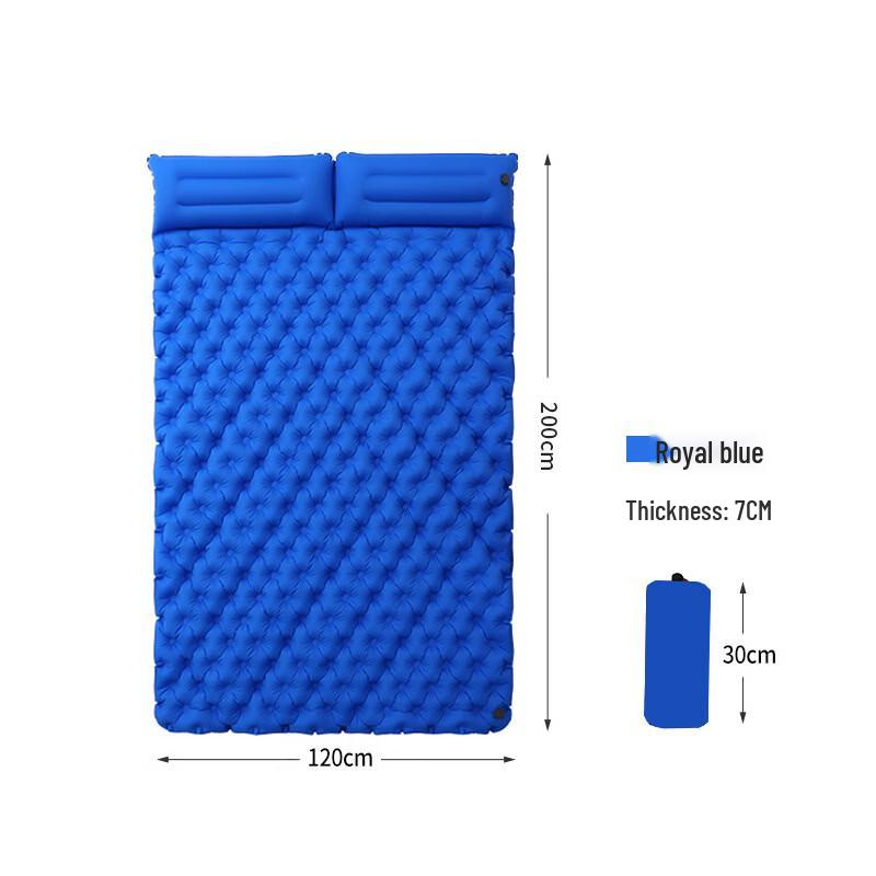 ZISIZ Foldable Foot-Pump Inflatable Camping Mattress