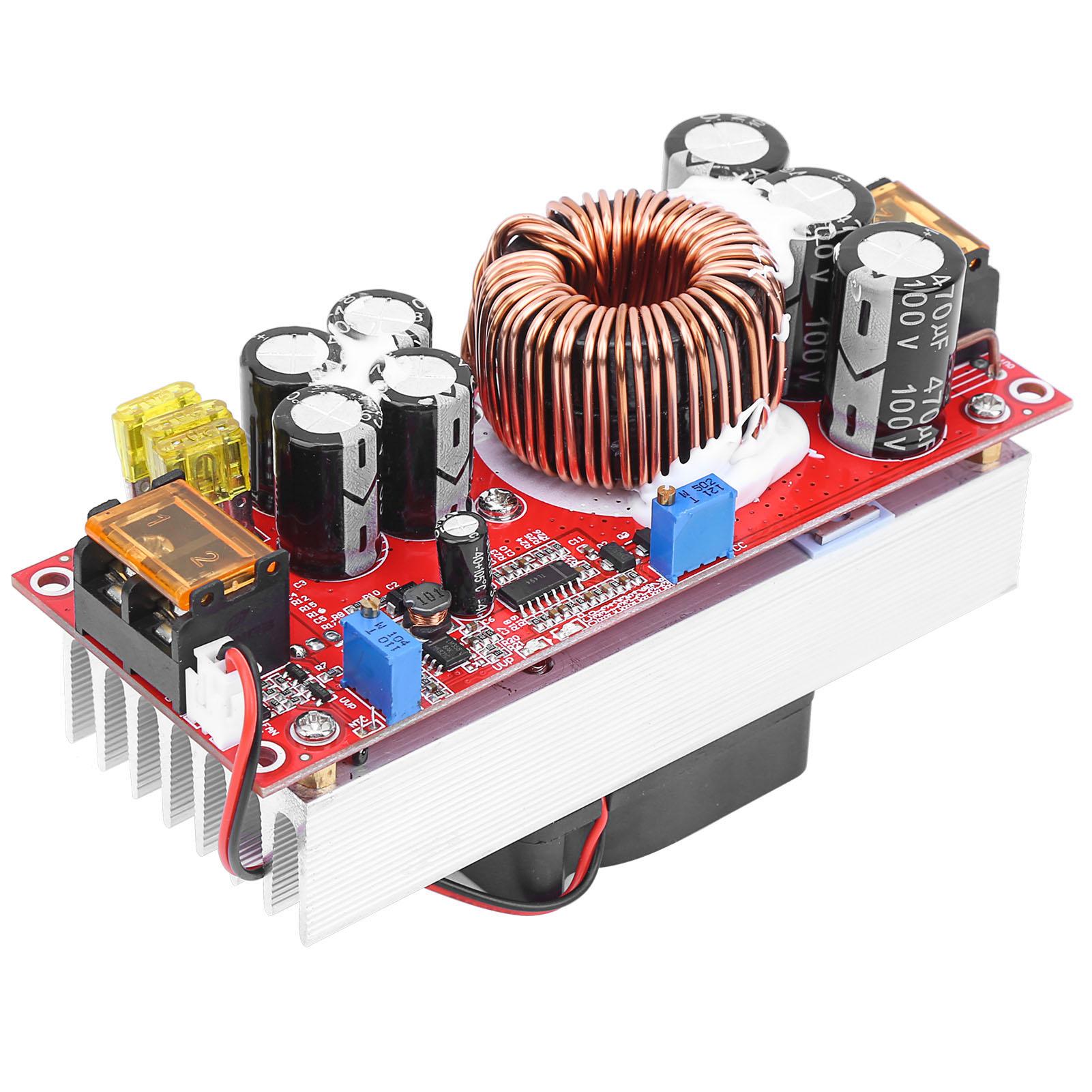 

DC-DC 10-60V до 12-97V 1500W 30A Підвищувальний перетворювач напруги Boost CC CV Модуль живлення перетворювач
