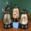 Christmas Santa Claus Crystal Ball Oil Lamp Set