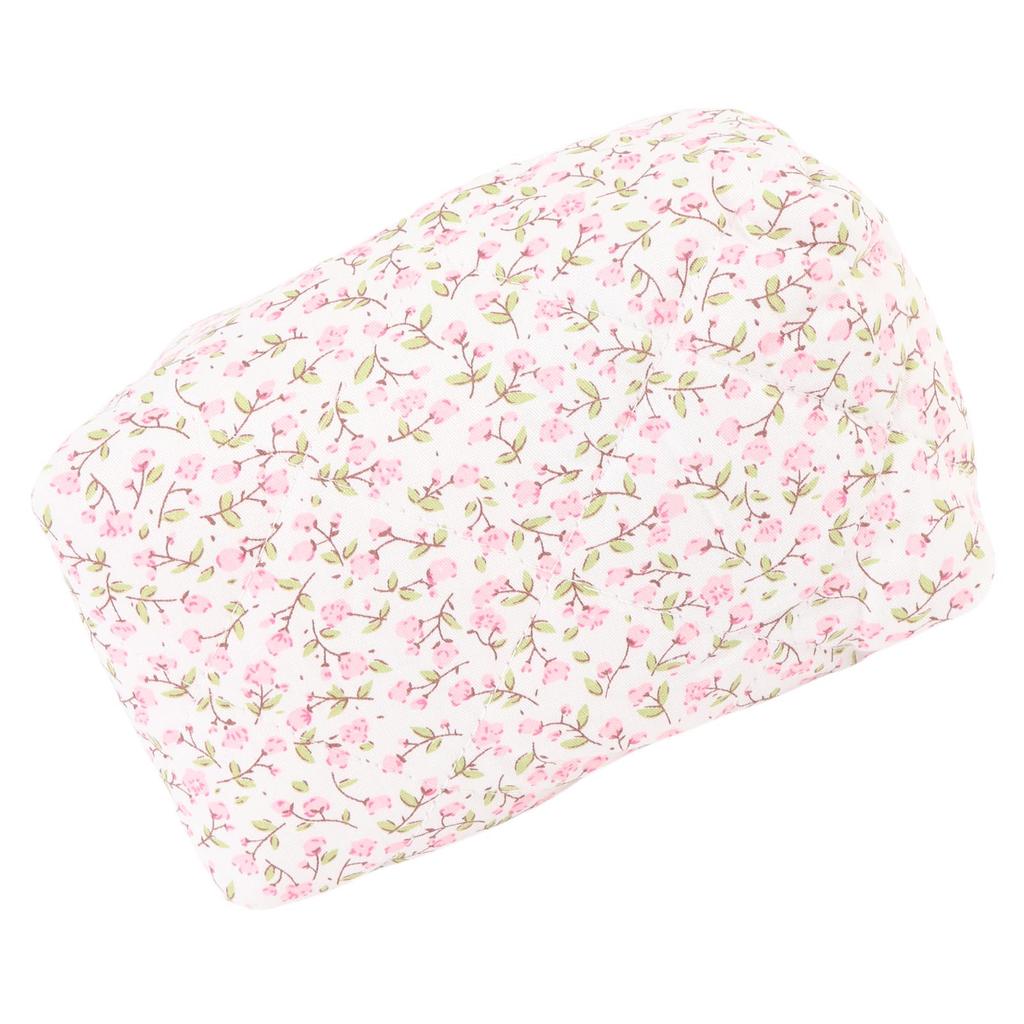 Quilted Makeup Bag Floral Cosmetic Pouch Travel Toiletry Organizer Makeup Brushes Storage for Women Pink