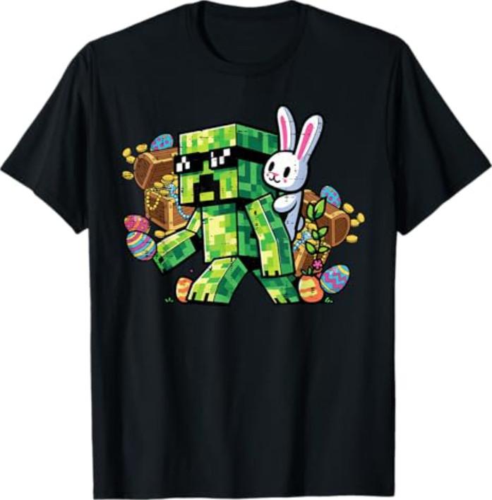 Easter Pixel Gamer Bunny Gaming Toddler T-Shirt S разноцветный