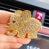 Bling Elephant Car Perfume Clips Auto Smell Air Freshener Car Ornaments Diamond Elephant Car Aroma Vent Clip Auto Interior Decor