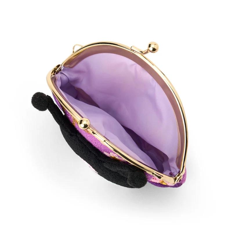 Sanrio KUROMI Clasp Wallet ( Japanese Style Face ) Japan NEW