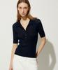 LADY VOLUME Collar Knitwear_Navy