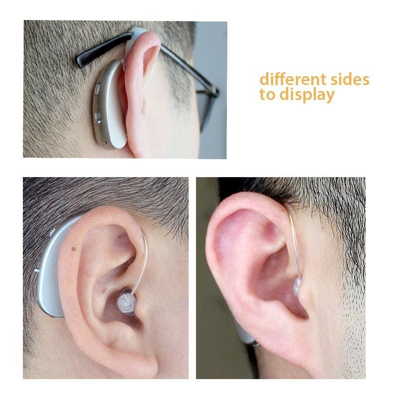 Digital Rechargeable Hearing Aid Wireless Mini Hearing Amplifier Smart Noise Reduction Invisible BTE Ear Aids