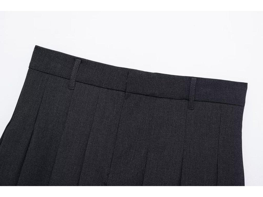 Vestă fără mâneci slim fit pentru femei, stil european și american, Primăvara 2025, Veston, Fustă și Pantaloni