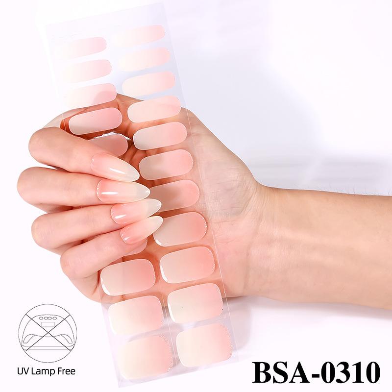 Leopard Print Gel Nail Art Sticker Waterproof Flash Ice Transparent Free Baking Lamp Nail Oil Film Nail Sticker