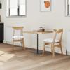 Dining Chairs 2 Pcs Natural 42 X 47.5 X 81 Cm