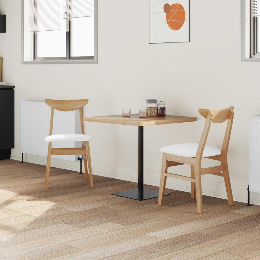 Dining Chairs 2 Pcs Natural 42 X 47.5 X 81 Cm