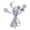 4-in-1-Elektrodenkabel Weiß 4-adriges Druckknopf-Elektrodenkabel Kabel-Leitkabel Elektrischer Massager