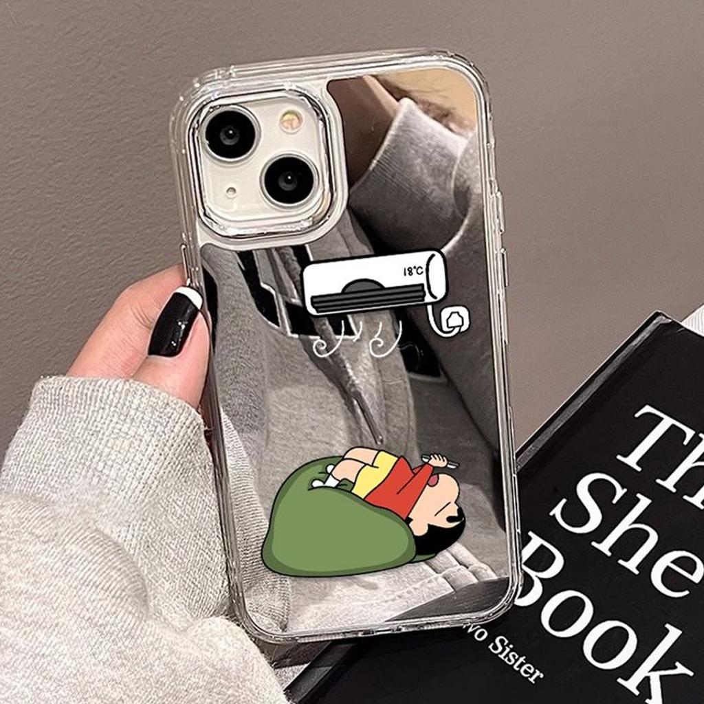 For Xiaomi 14PRO Mirror Puff Case Cartoon Mirror Phone Case Cooling Summer for Redmi NOTE13PRO