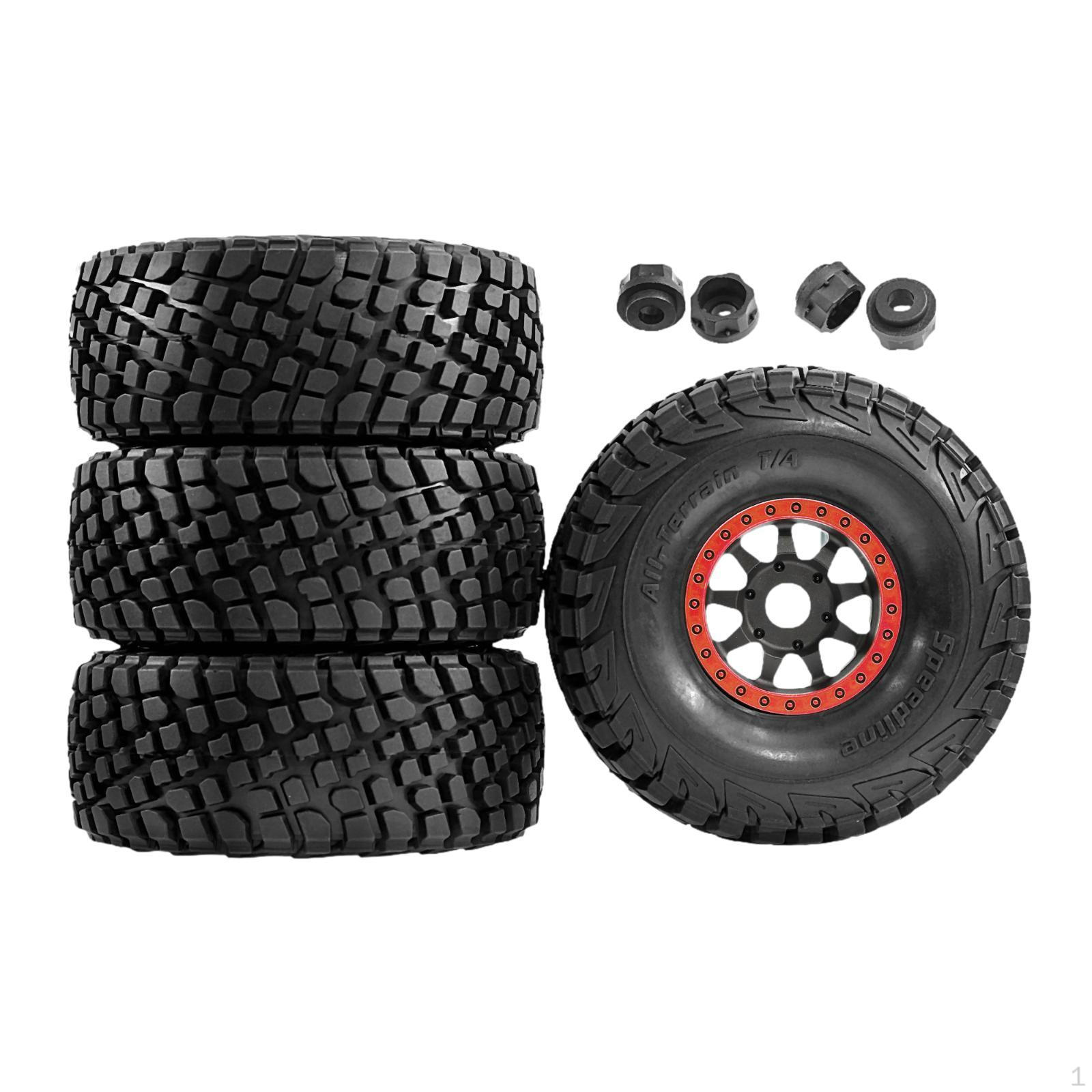 

1/7 1/8 RC Car Tires Tyre Remote Controlled Wheel Rims Vehicle червоний