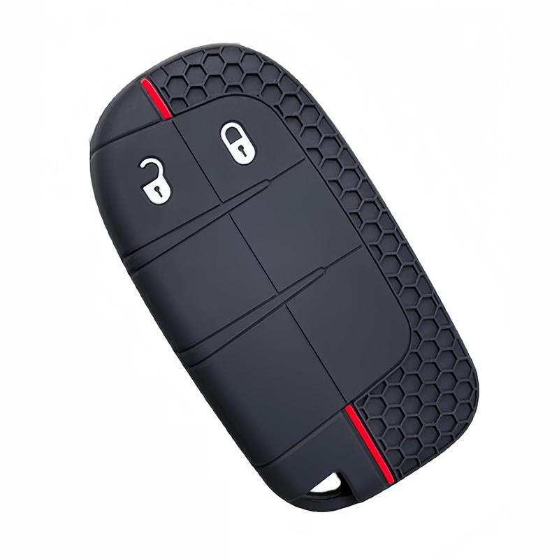 2 3 Buttons Silicone Key Case Cover For Jeep Cherokee Compass Renegade Fiat 500X Dodge Charger Dart Chrysler 200 300 Fob Shell
