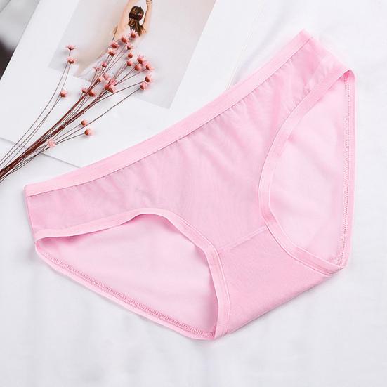 Women Sheer Mesh Transparent Thongs Sexy See Through Underwear Ladies Low Rise Cheeky Panties Ultra-thin Stretchy Briefs